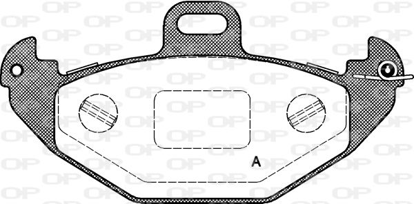 OPEN PARTS Piduriklotsi komplekt,ketaspidur BPA0686.00